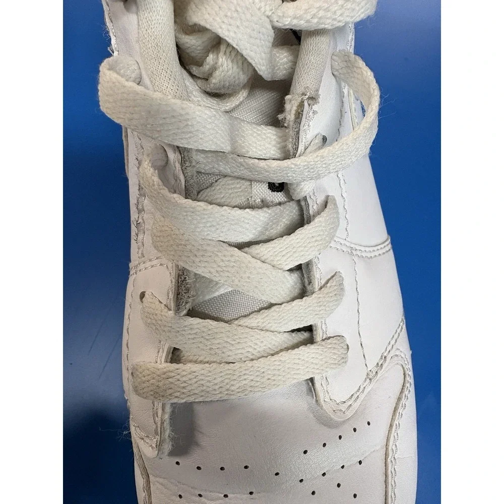 Nike‎ Air Jordan 1 Mid GS White/Black Sneakers 6.5Y/8W 553560-101